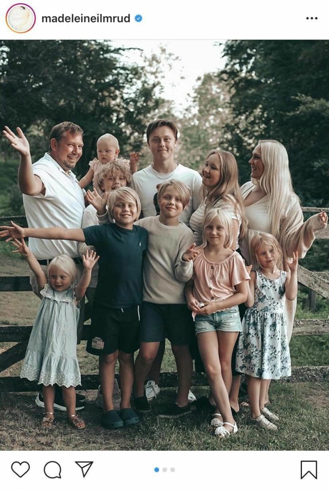 FOTO: Instagram Madeleine Ilmrud med familj