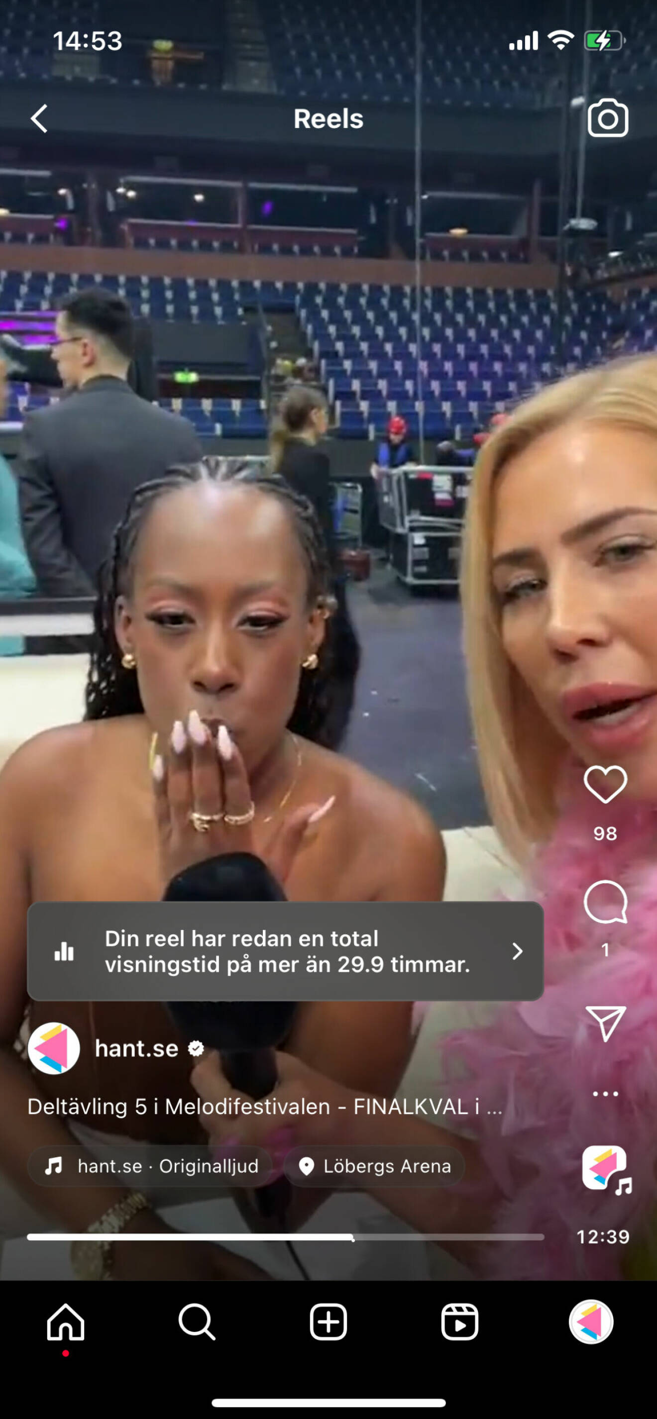 Hänts Instagram-live med Chelsea Muco