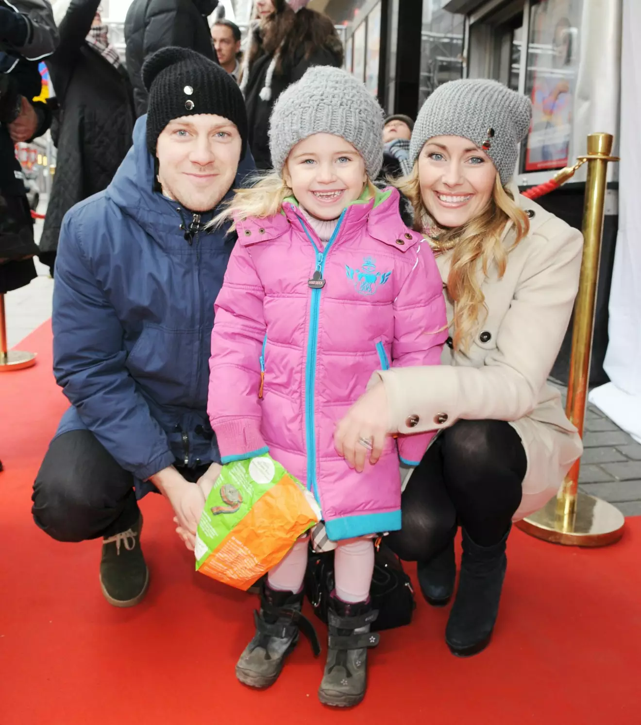 Linus och Jessica Wahlgrens dotter Linn