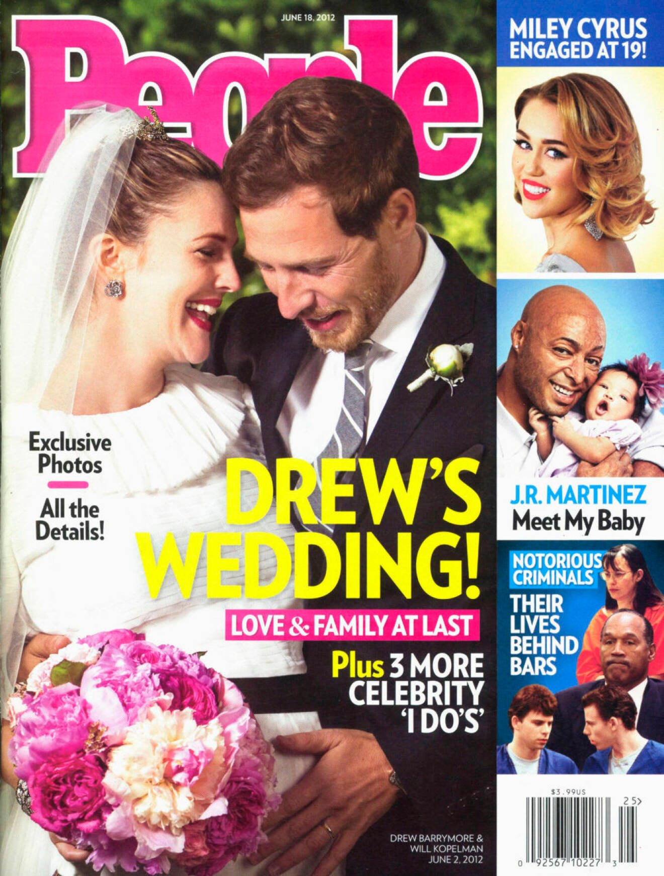 När Drew Barrymore och Will Kopelman gifte sig 2012 hamnade de på framsidan av People Magazine.