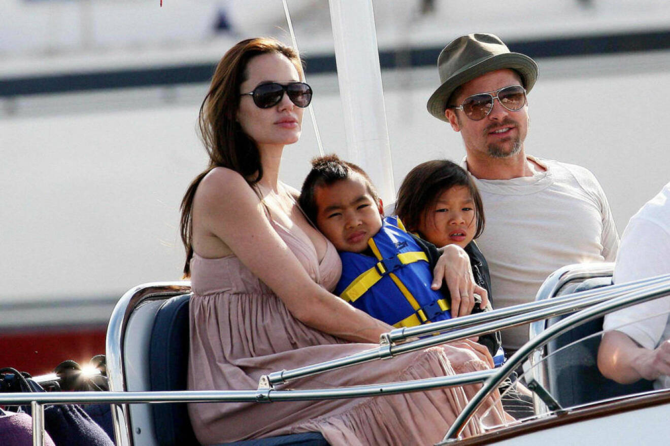 Angelina Jolie And Brad Pitt Out - Monaco