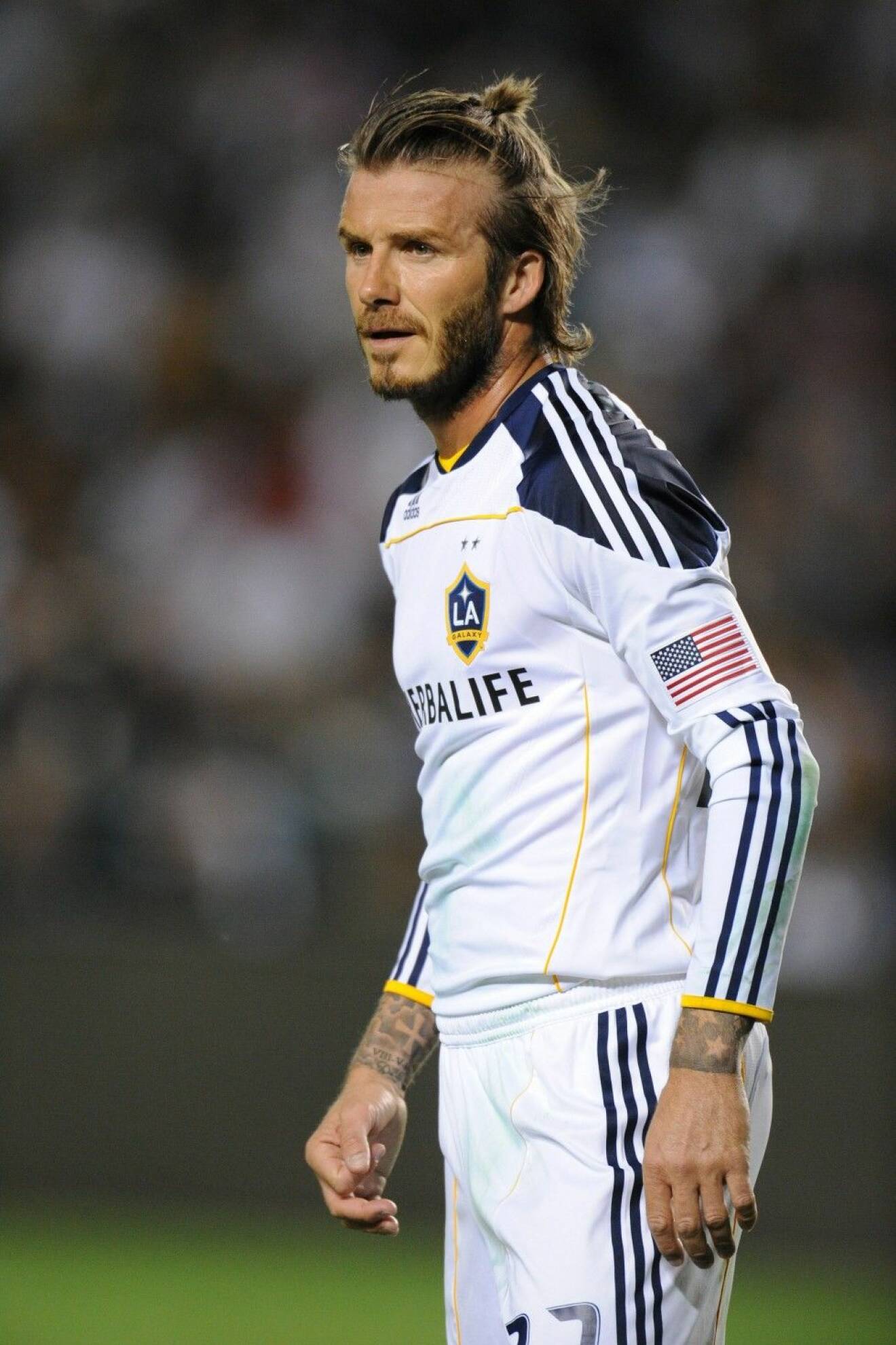 David Beckham, 39Mannen med de 500 frisyrerna gör sig allra bäst på detta sätt!