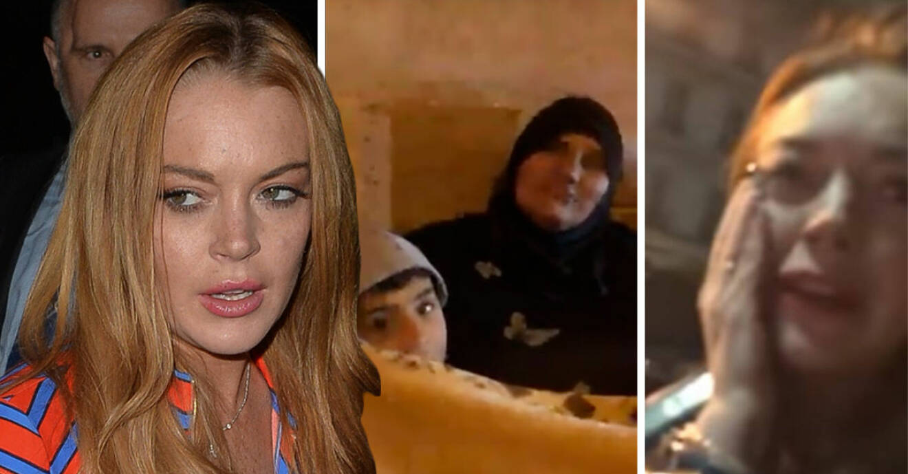 Lindsay Lohans familj är oroliga efter att hon försökt kidnappa två syriska hemlösa barn.