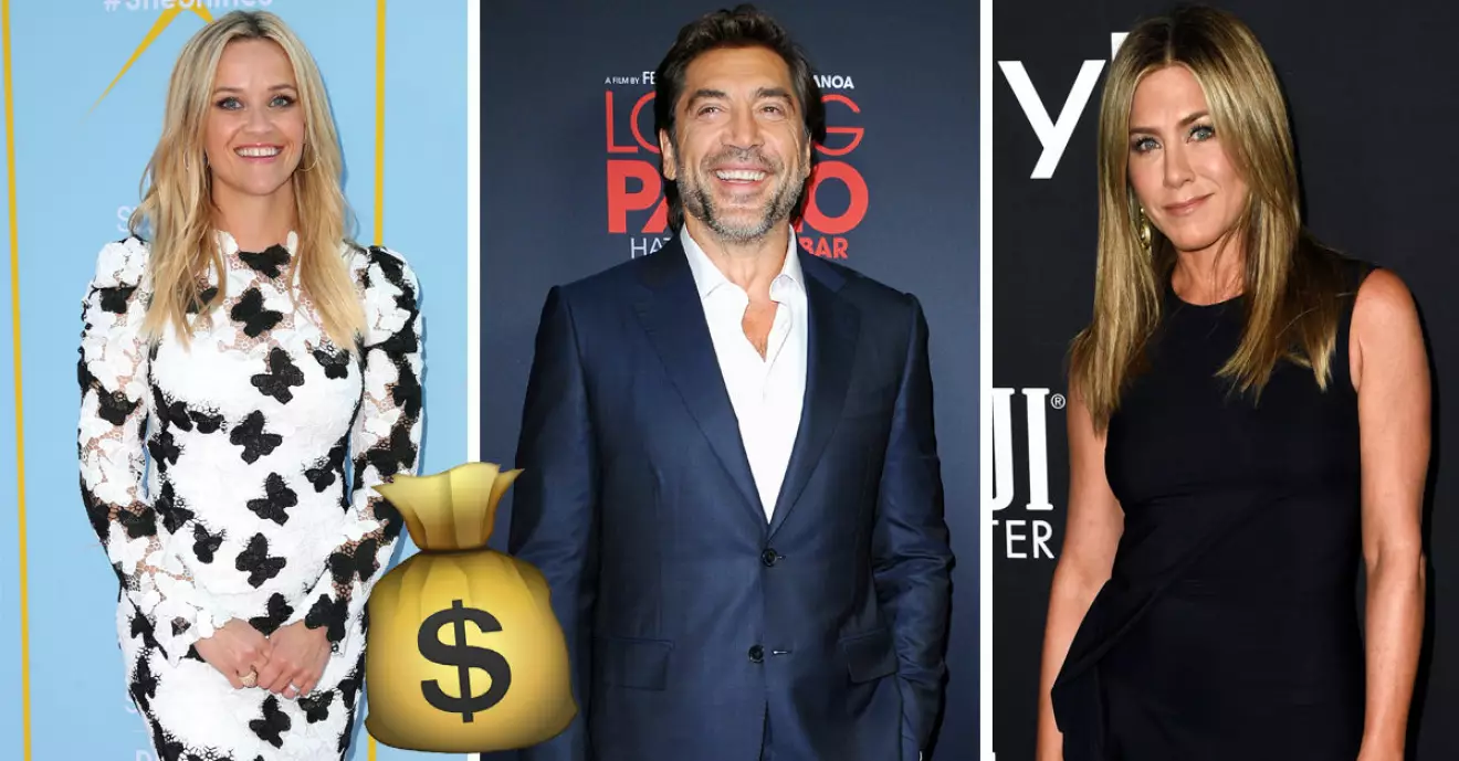 Reese Witherspoon, Javier Bardem och Jennifer Aniston är några av de tv-skådisar som är bäst betalda i Hollywood.