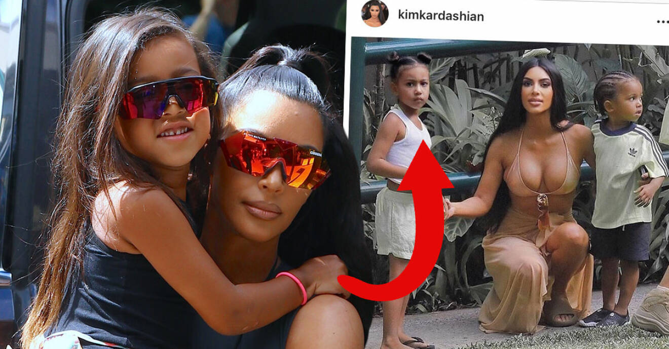 Kim Kardashian anklagas för att ha photoshopat 5-åriga dottern North smalare på Instagram.