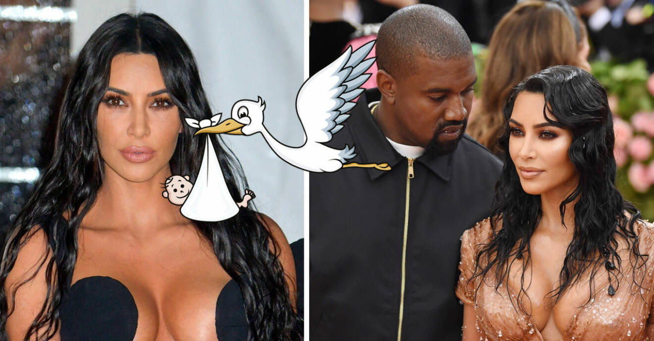 Kim Kardashian och Kanye west barn nummer fyra
