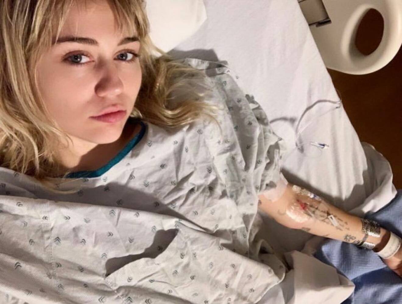Miley Cyrus på sjukhus