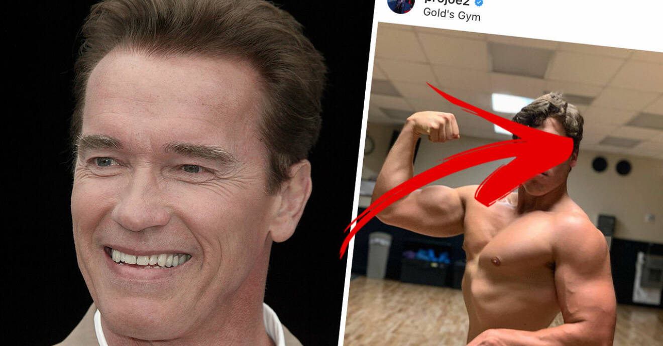 Arnolds son är väldigt lik honom.