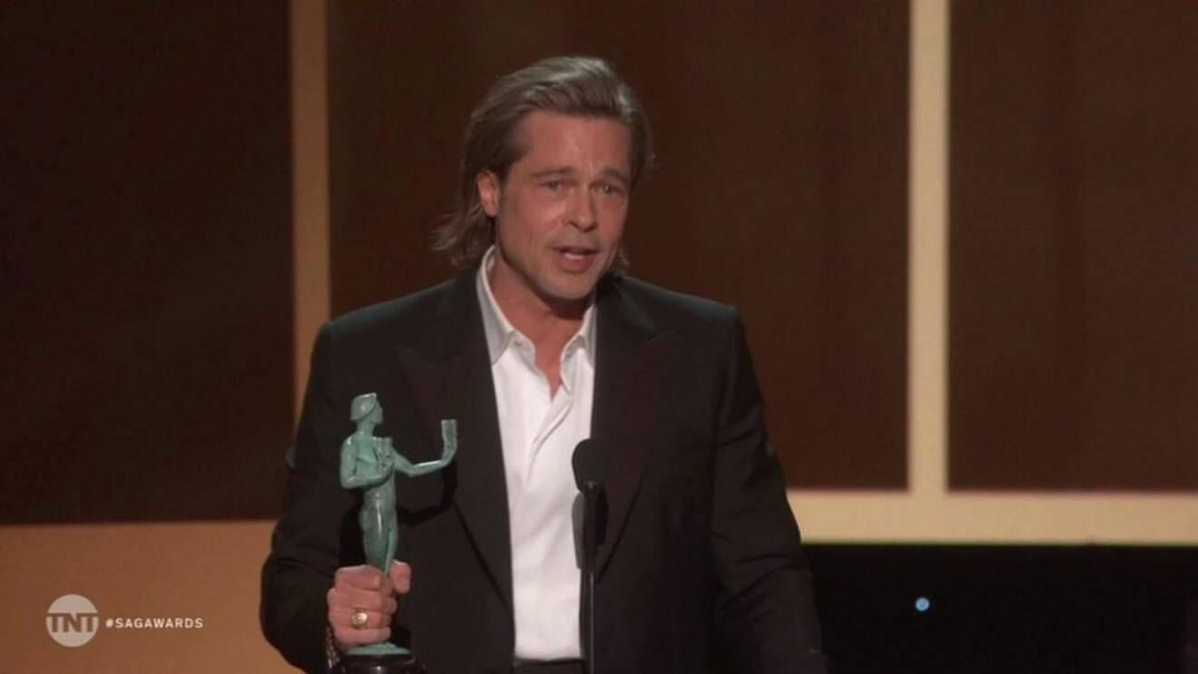 Brad Pitts tal under SAG-galan blev mycket uppmärksammat. 