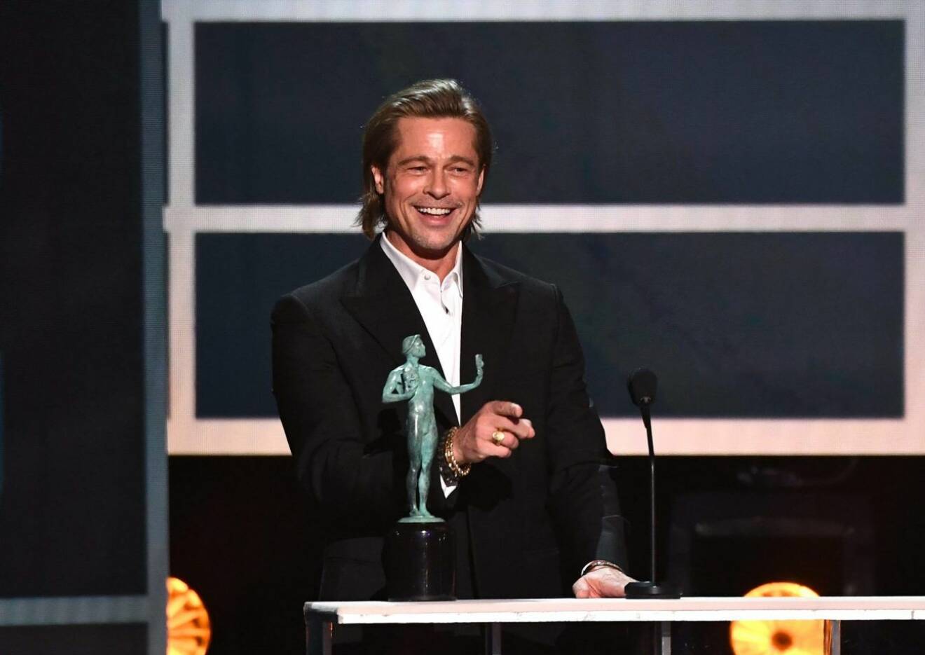 Brad Pitt prisades också under Screen Actors Guild Awards – och höll ett uppmärksammat tal. 