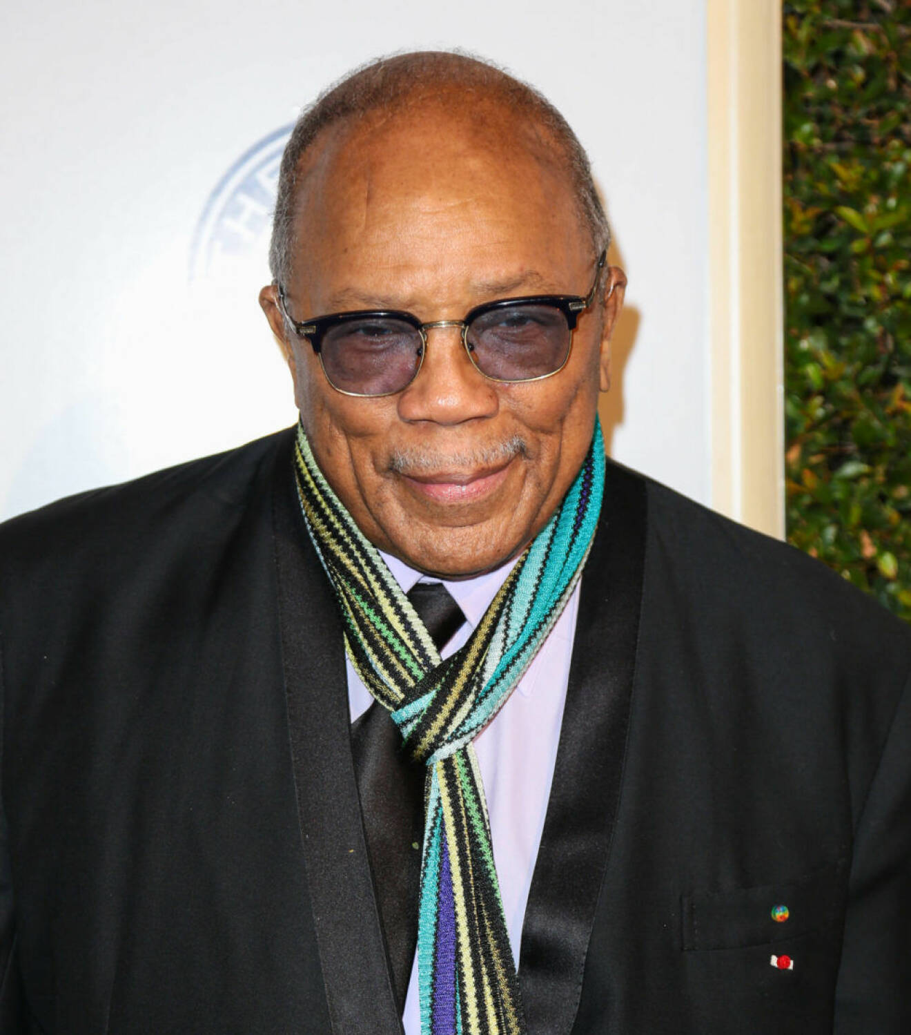 Stevie Wonder, Kaily Westbrook and Adam Westbrook are seen arriving at The Art of Elysium presents Stevie Wonder's HEAVEN - Celebrating the 10th Anniversary at Red Studios in Los Angeles, California. Pictured: Quincy Jones Ref: SPL1418618 070117 Picture by: gotpap/Bauergriffin.com *** Local Caption *** 8.21383330
