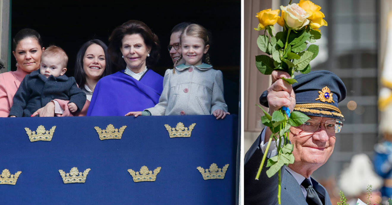 Under kungens födelsedag den 30 april var hela kungafamiljen på plats - utom Madeleine och Chris. 