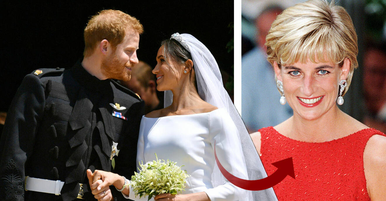 Så hyllade prins Harry och Meghan prinsessan Diana på bröllopet