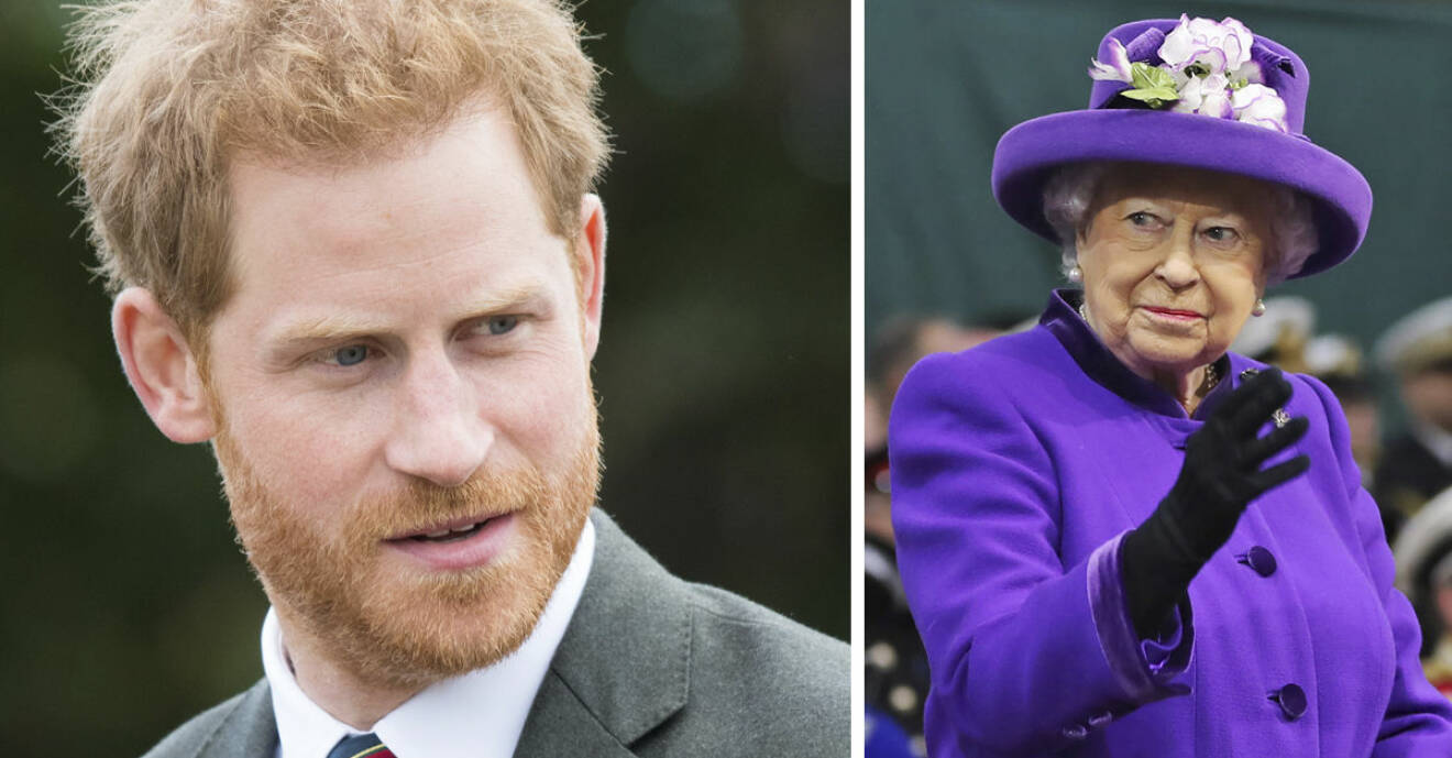 Prins Harry panik av att träffa drottning Elizabeth