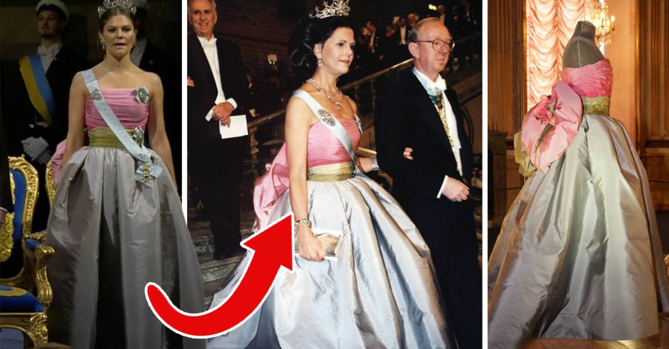Under Nobelbanketten 2018 återanvände kronprinsessan Victoria drottning Silvias klänning som hon bar under samma bankett 1995.