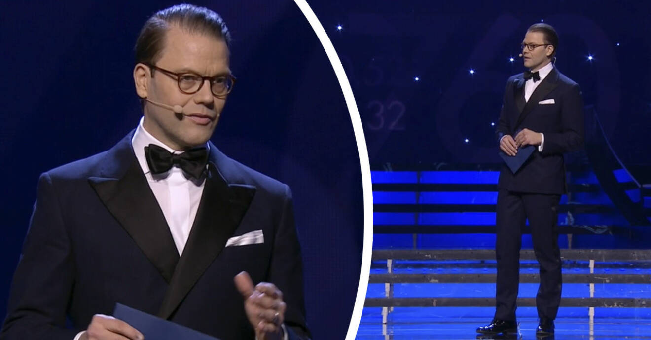 Prins Daniel hyllas av SVT-tittarna efter talet i direktsända galan
