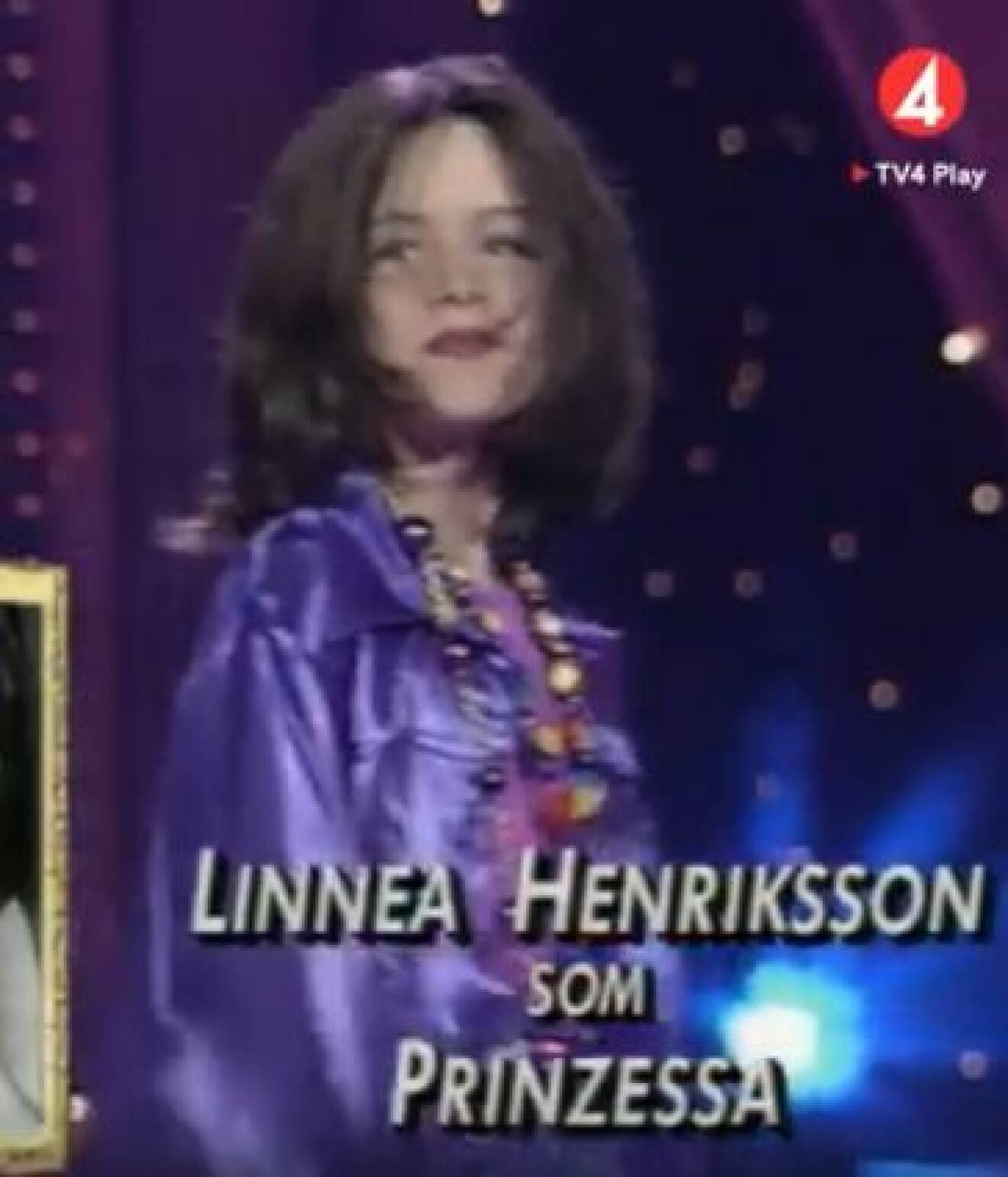 Linnea Henriksson som den spanska artisten Prinzessa i Småstjärnorna. 