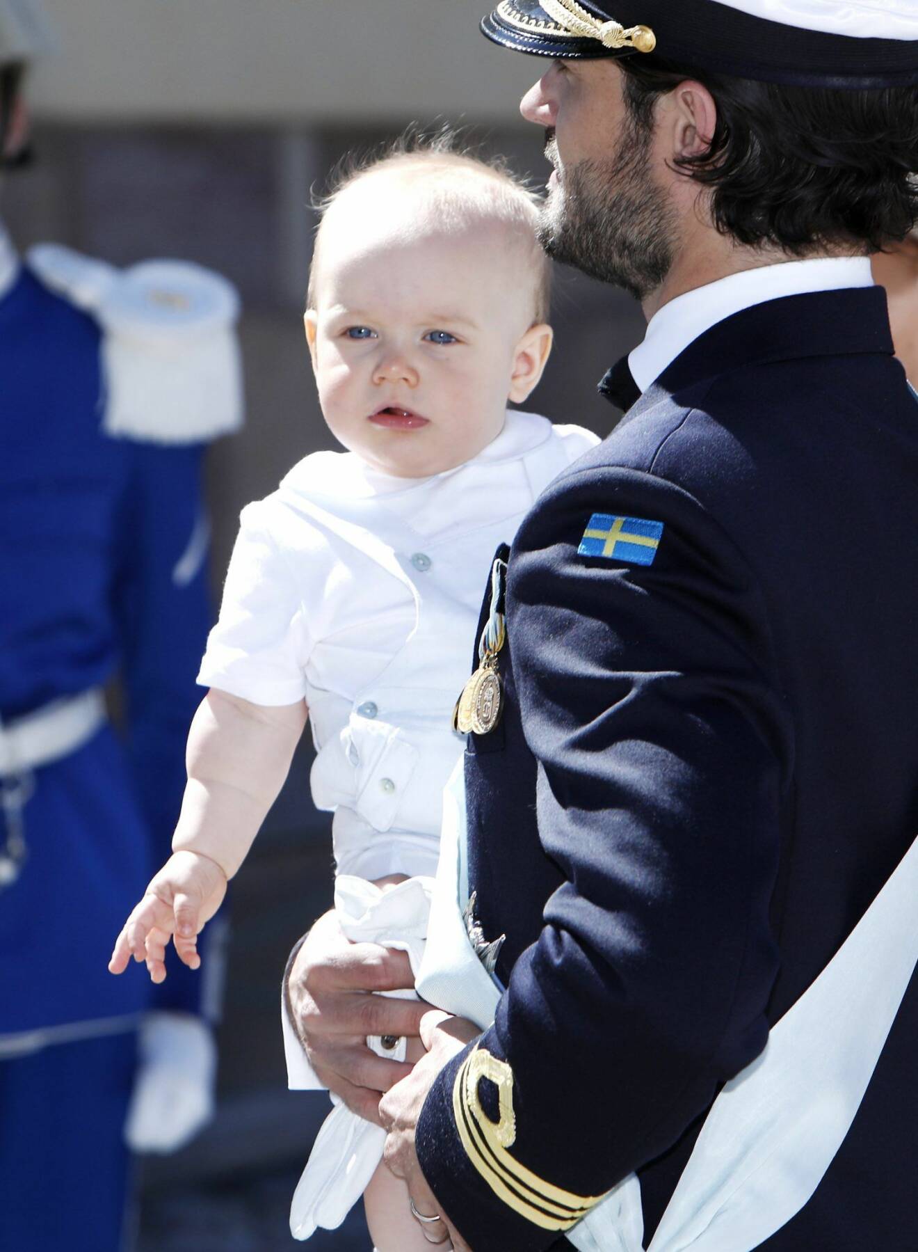 Prins Gabriel bara månader gammal.