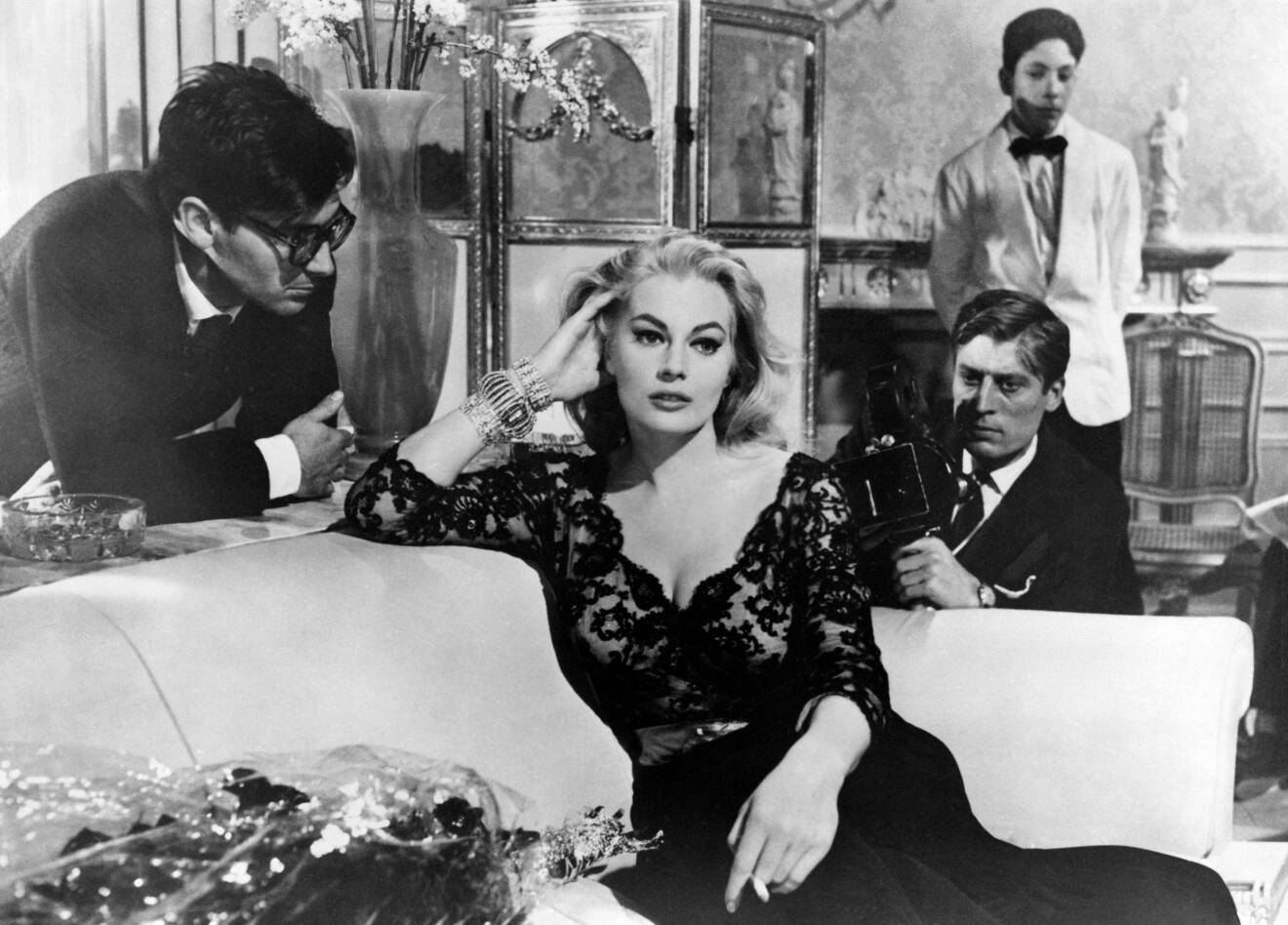 Dolce vita, La (1960)  Directed by Federico Fellini Shown: Anita Ekberg (center) When: 15 Feb 2013 Credit: WENN.com **WENN does not claim any ownership including but not limited to Copyright or License in the attached material. Fees charged by WENN are for WENN's services only, and do not, nor are they intended to, convey to the user any ownership of Copyright or License in the material. By publishing this material you expressly agree to indemnify and to hold WENN and its directors, shareholders and employees harmless from any loss, claims, damages, demands, expenses (including legal fees), or any causes of action or allegation against WENN arising out of or connected in any way with publication of the material.**