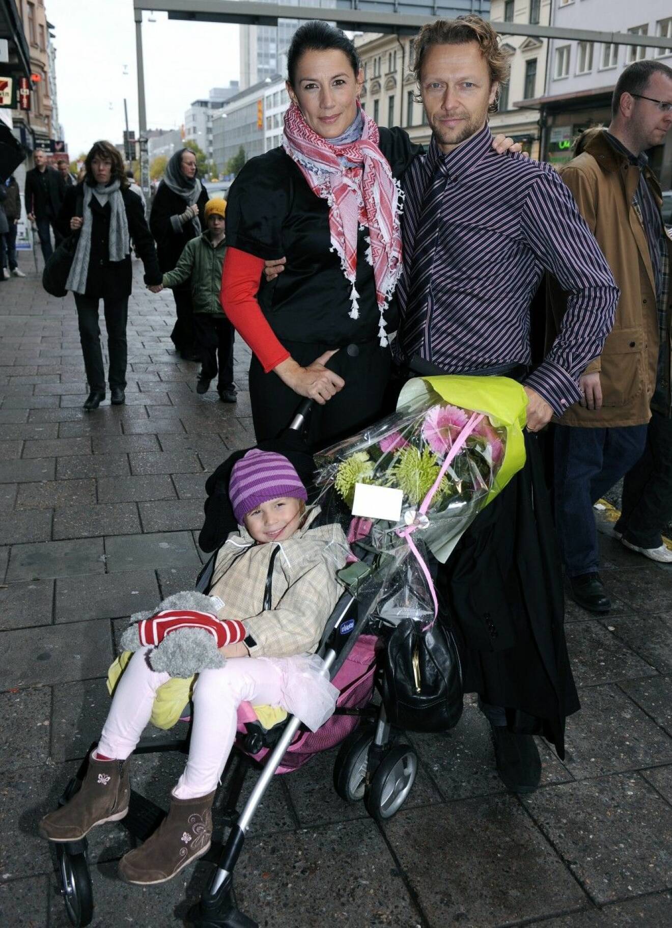 Jill, Håkan och dottern Havanna. Foto: IBL
