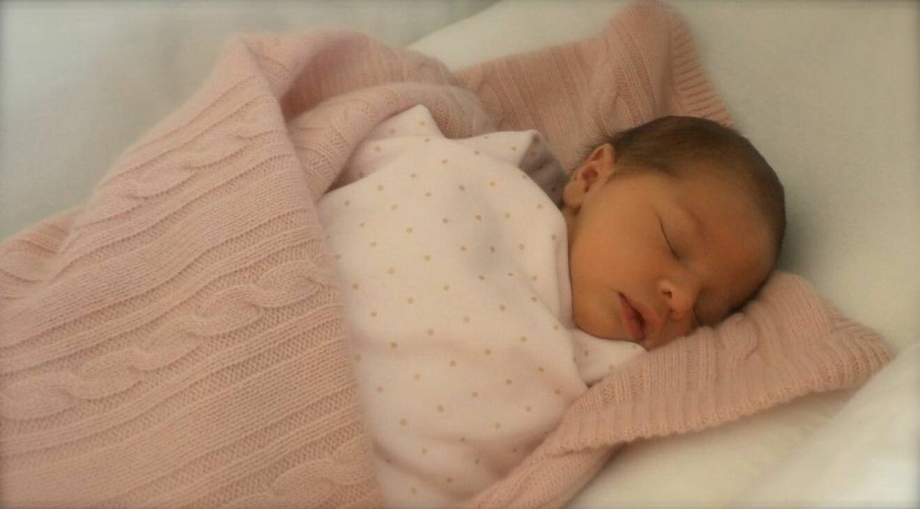 Lenore som nyfödd. Foto: kungahuset.se