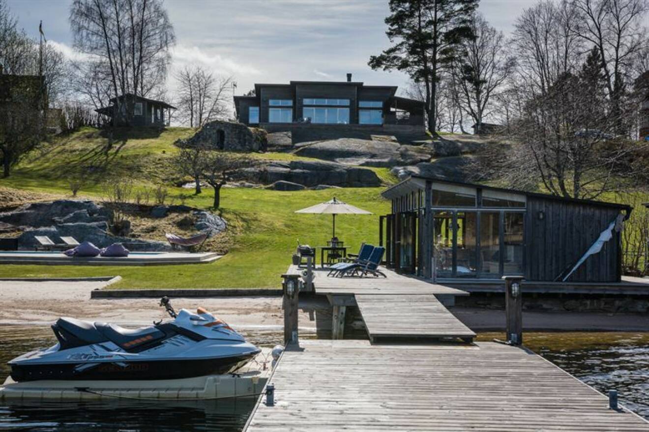 Huset på Tynningö. Foto: Hemnet