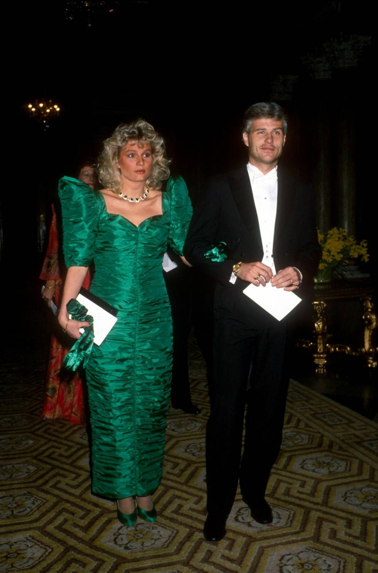 Glenn blev blixtförälskad när han träffade Helena. Här syns de på en kungamiddag 1989. Foto: IBL