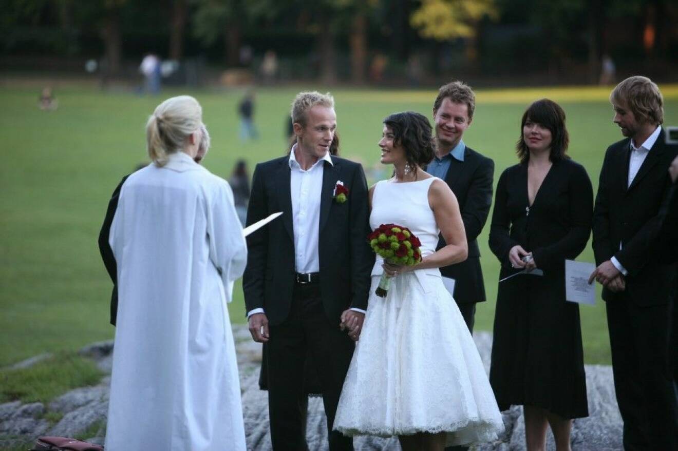 Agneta gifte sig med sin ungdomskärlek Per i New York för nio år sedan. Foto: Stella Pictures