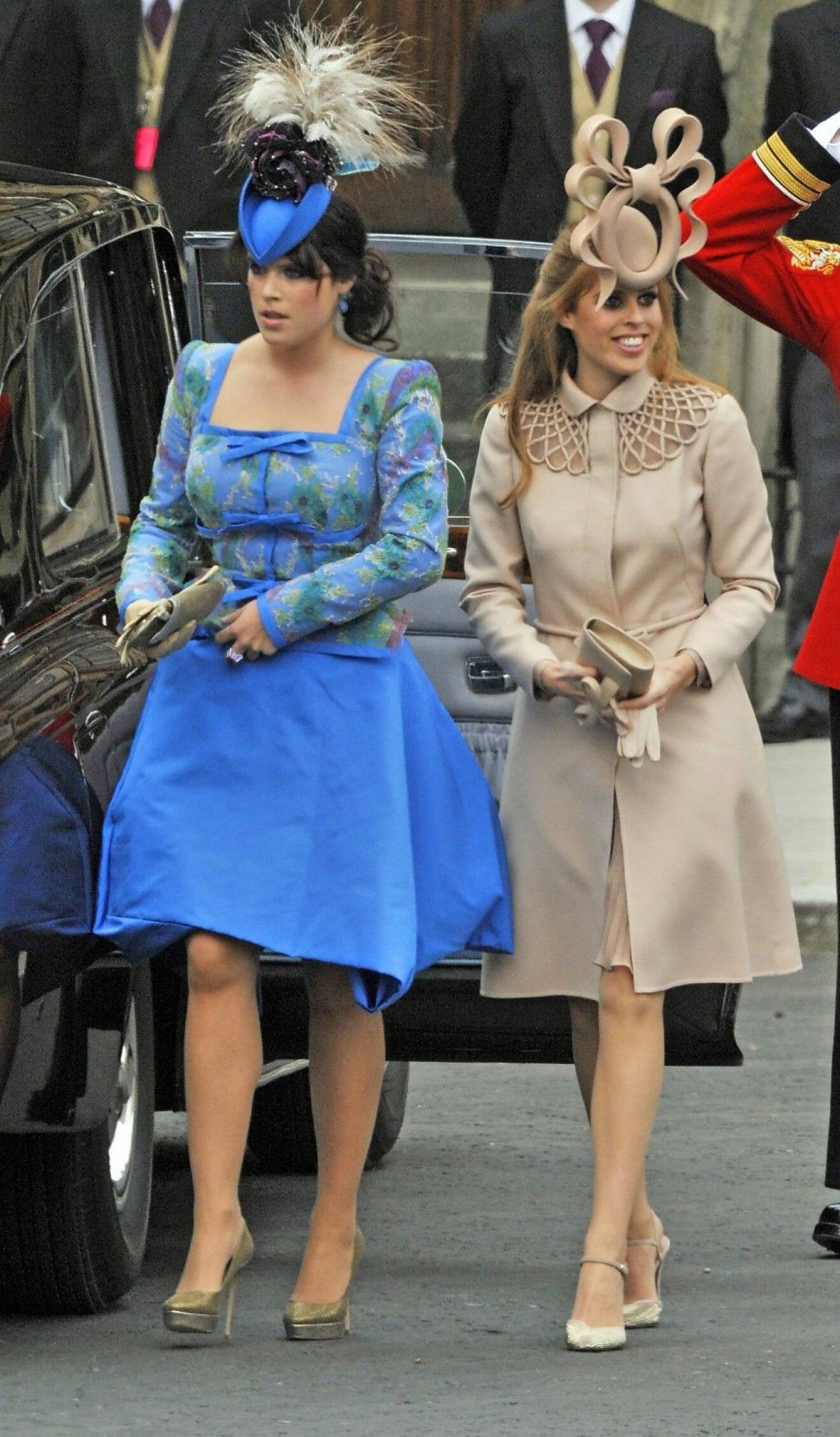Marriage Of Hrh Prince William To Catherine Middleton At Westminster Abbey London. Pic Shows: Princess Beatrice And Princess Eugenie The Royal Wedding Of Prince William Of Wales To Catherine Middleton (kate Middleton) On 29th April 2011. Now Duke And