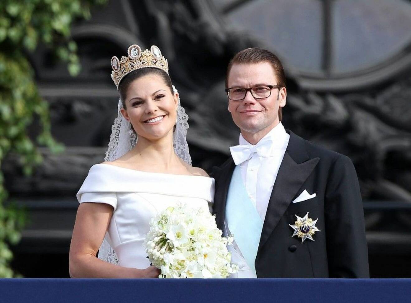 Crown Princess Victoria and Daniel westling's wedding at Royal Palace in Stockholm.