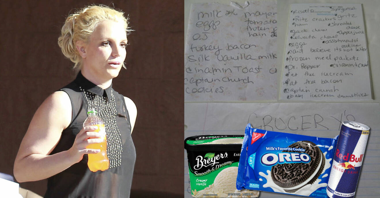 Britney Spears Handlar Som En Tonåring Köper Mest Kakor Glass Och Läsk Hänt