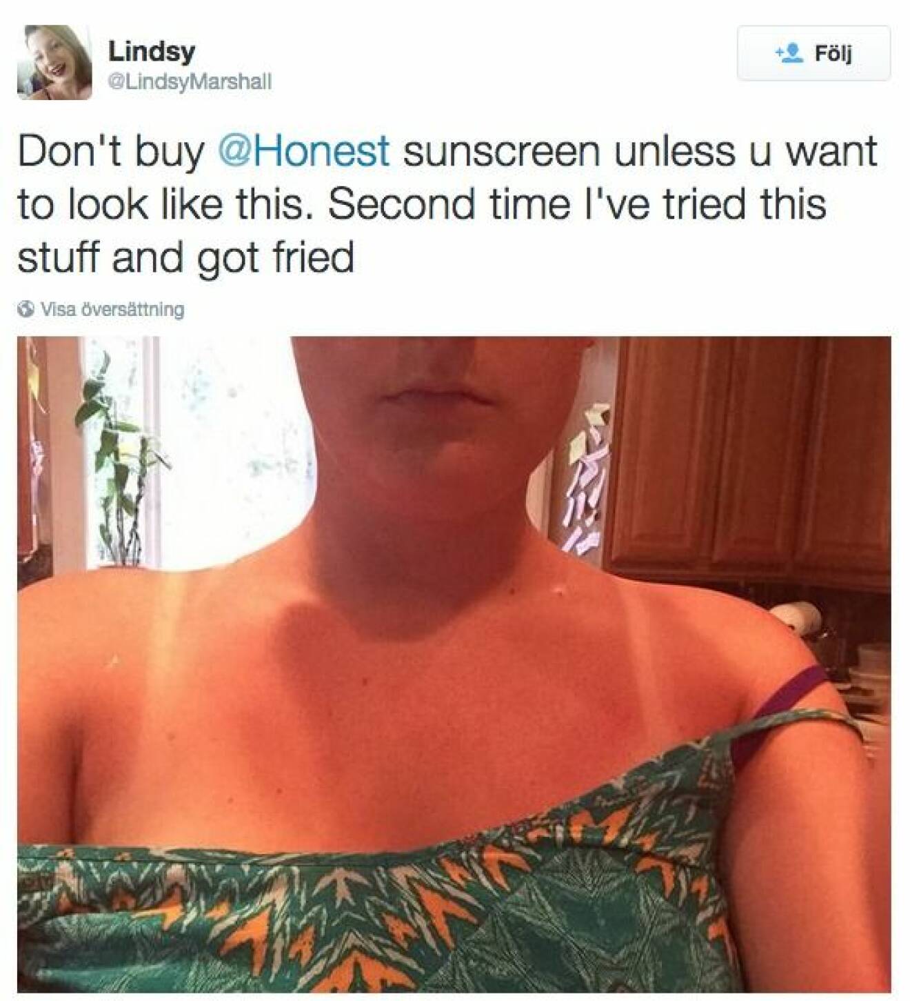 Lindsay hade nog legat en bra stund i solen… Via: Instagram