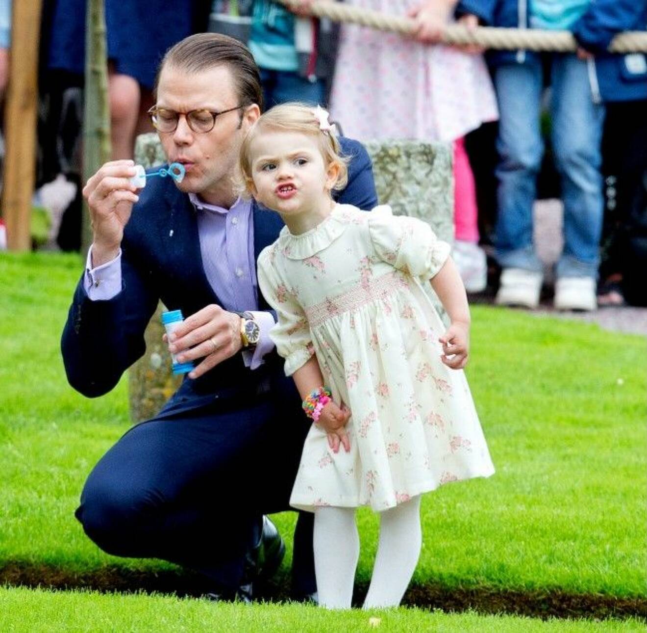 Crown princessVictoria and Prince Daniel of Sweden at the 37th birthday celebration of Crown princessVictoria at Solliden Palace, Sweden, 14 July 2014. Photo: Patrick van Katwijk / NETHERLANDS AND FRANCE; OUT /dpa -NO WIRE SERVICE- (c) DPA / IBL Bildbyrå