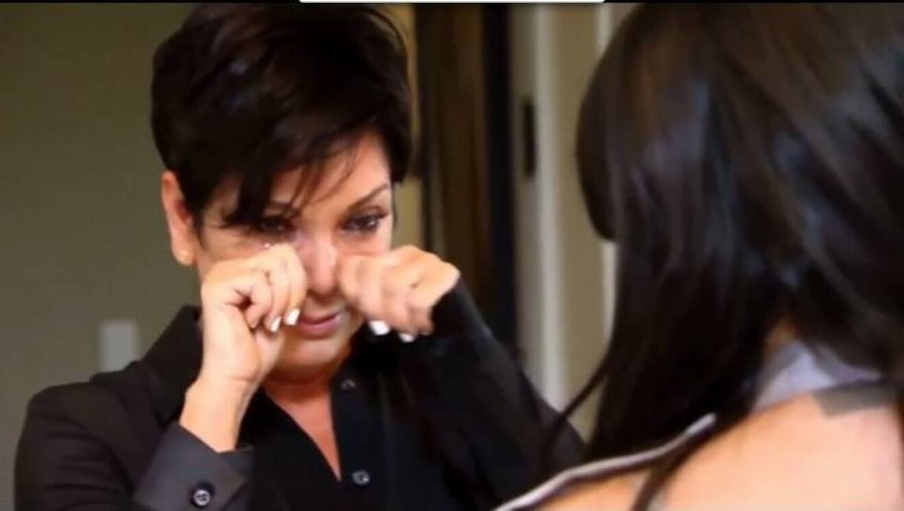 Kris Jenner gråter över Caitlyn Jenners intervju med Vanity Fair.