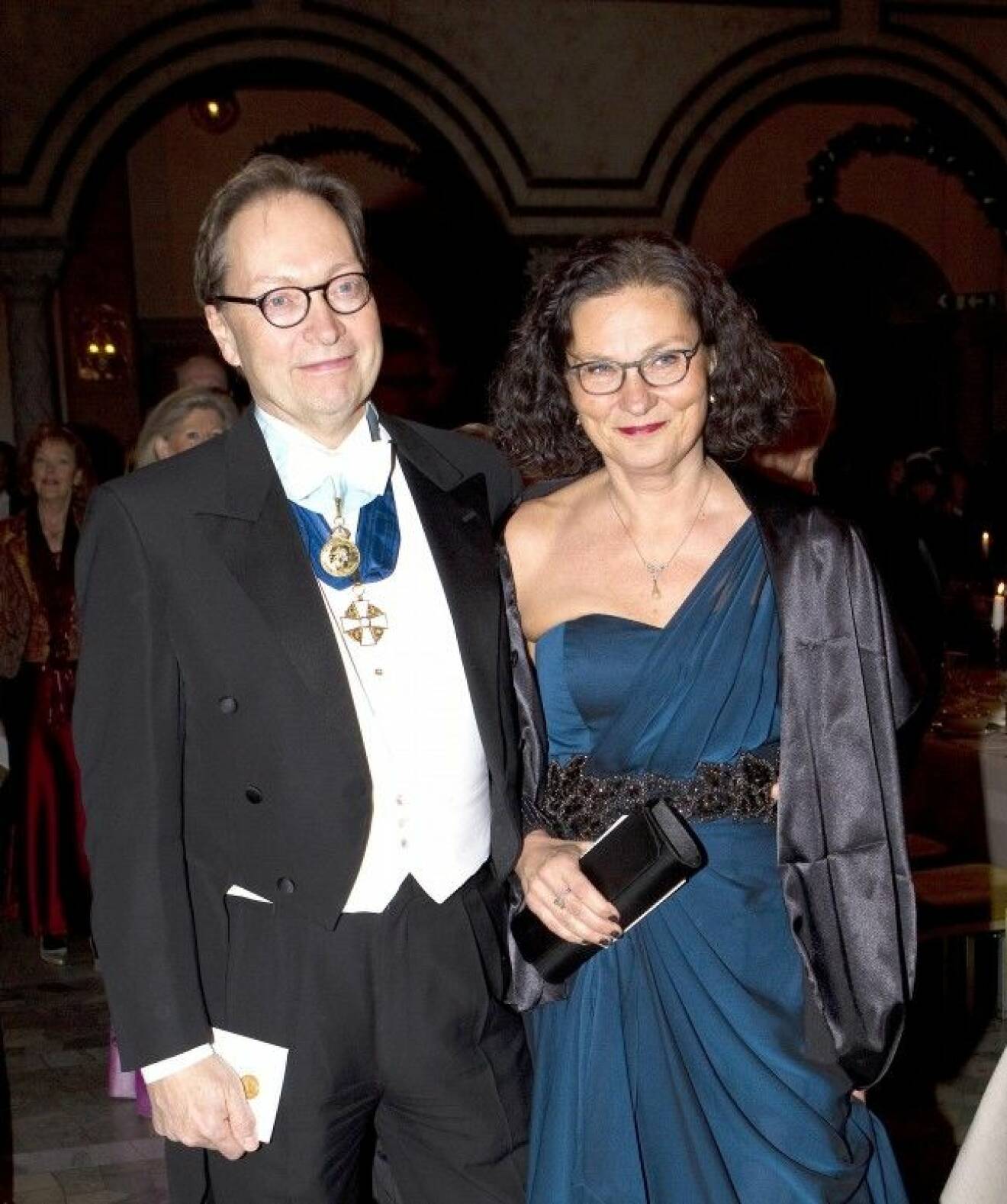 Horace Engdahl och Ebba Witt-Brattström på Nobelbanketten 2011. Foto: IBL-AOP
