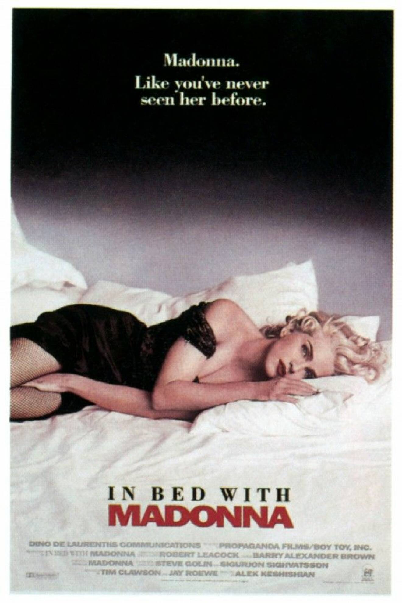 In bed with Madonna: Truth or Dare regisserades av Alek Keshishian. Foto. IBL