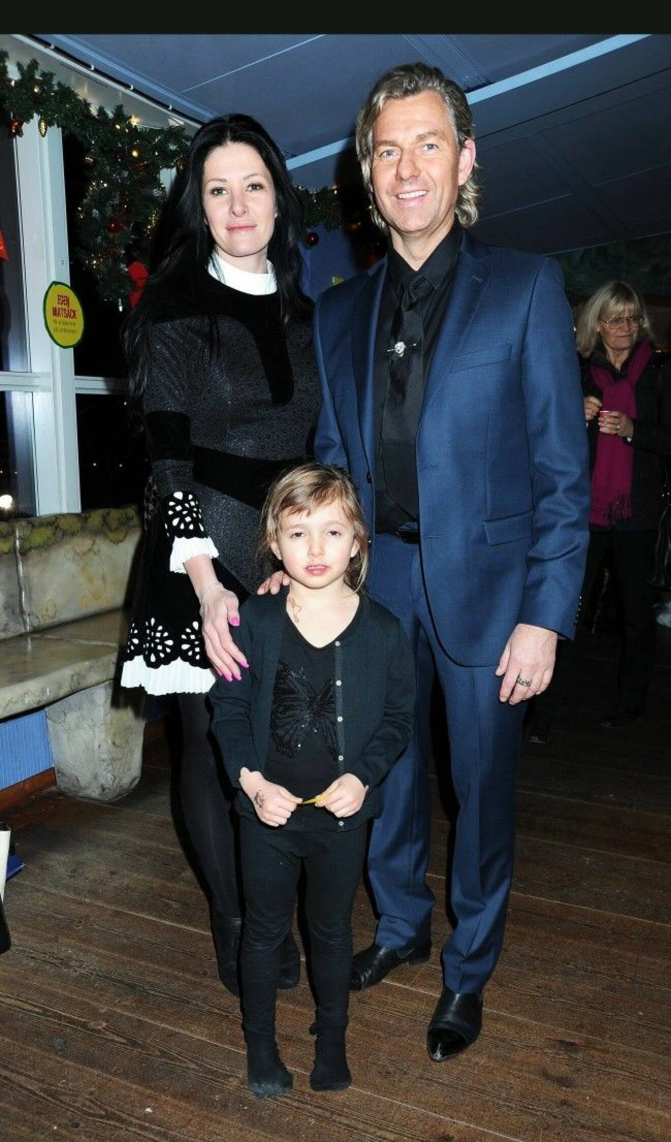 Anna Vinterfall, Joe Labero och dottern Nicole.