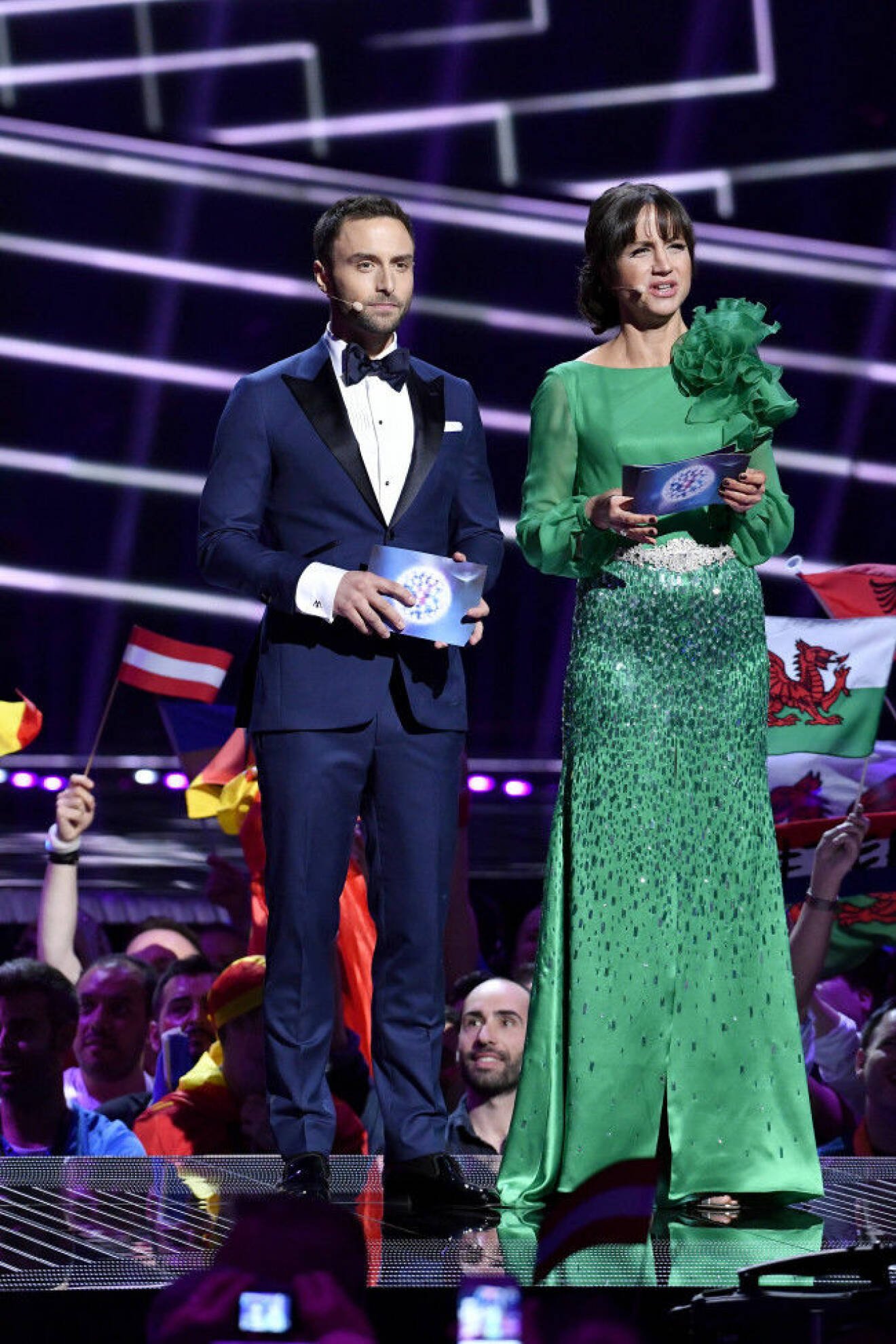 Måns Zelmerlöw och Petra Mede var programledare för Eurovision Song Contest 2016 i Globen.