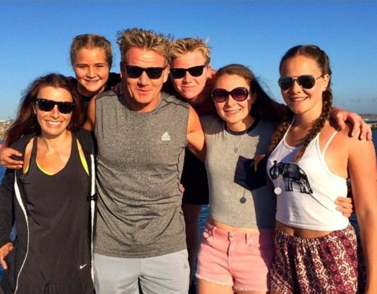 16-8-2014 Gordon Ramsay writes The start of @tanaramsay 40th birthday week ! Looking gorgeous Pictured: Gordon Ramsay and family Supplied: Planet Photo Code: 4066 DISTR. STELLA PICTURES Photo: Planet Photo Code: 4066 COPYRIGHT STELLA PICTURES
