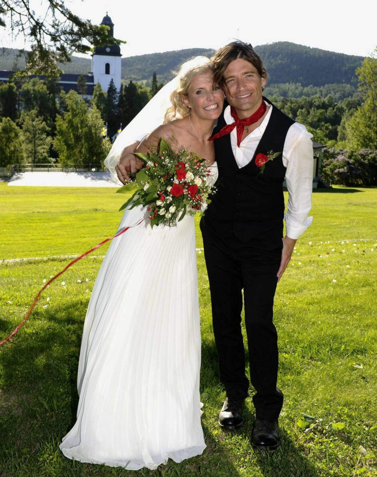 Andreas Johnson och Lisa Knapp gifte sig i Järvsö den 4 juni 2011