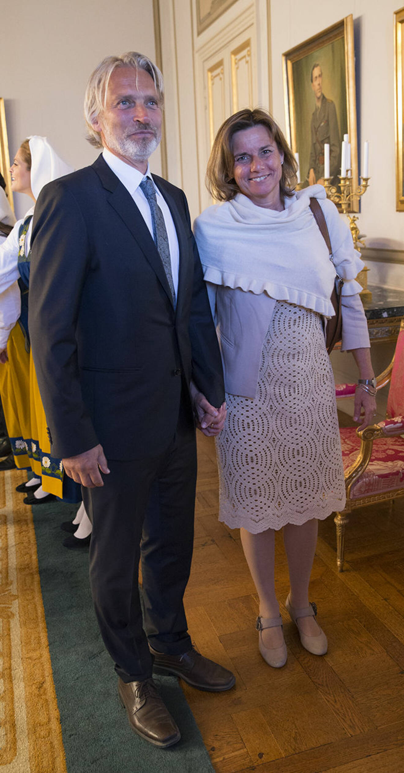 Isabella Lövin med sin make Lasse Nilsson