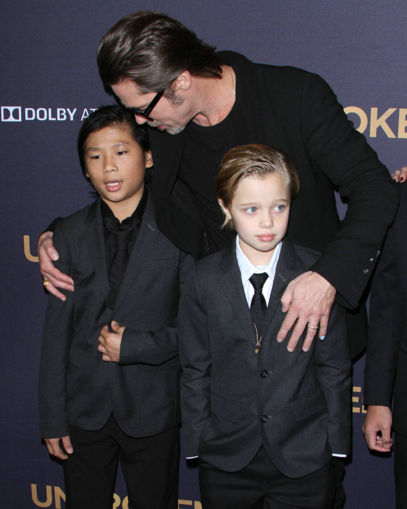 "Unbroken" Los Angeles Premiere held at TCL Chinese Theatre IMAX in Hollywood Featuring: Brad Pitt, Pax Thien Jolie-Pitt, Shiloh Nouvel Jolie-Pitt Where: Los Angeles, California, United States When: 16 Dec 2014 Credit: Adriana M. Barraza/WENN.com