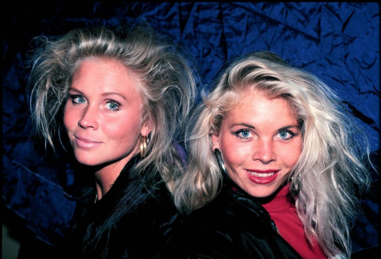 Sångduon Lili & Susie / porträtt Lili & Susie sång musik Portr 1989 (c) Ronny Johannesson / Sydsvenskan / IBL