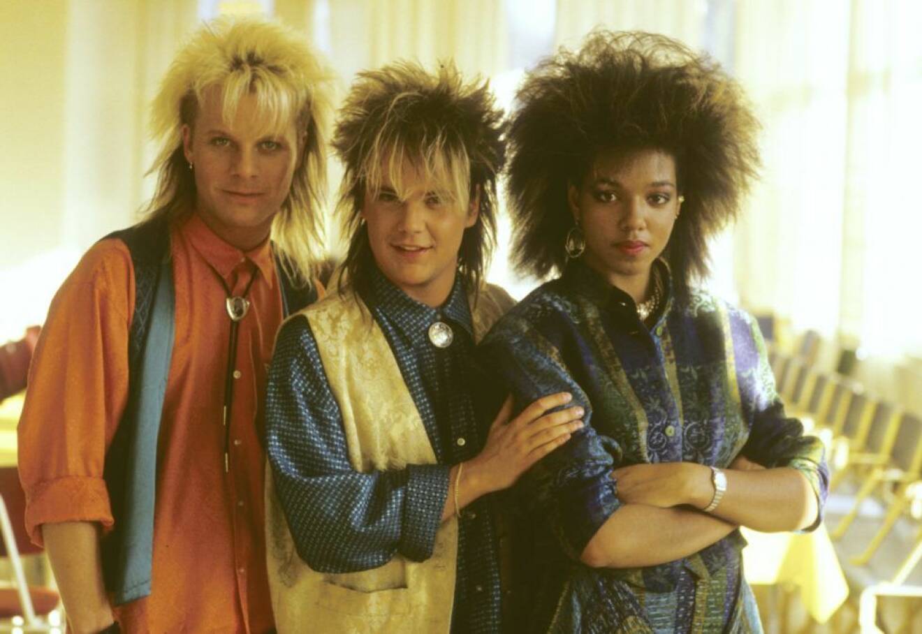 Så här såg Style ut 1986 med Christer Sandelin,Tommy Ekman och Gigi Hamilton.