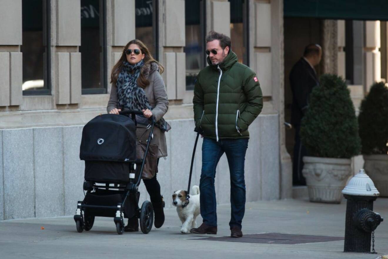Här ser vi prinsessan Madeleine och Chris O'Neill på en promenad när de bodde i New York.