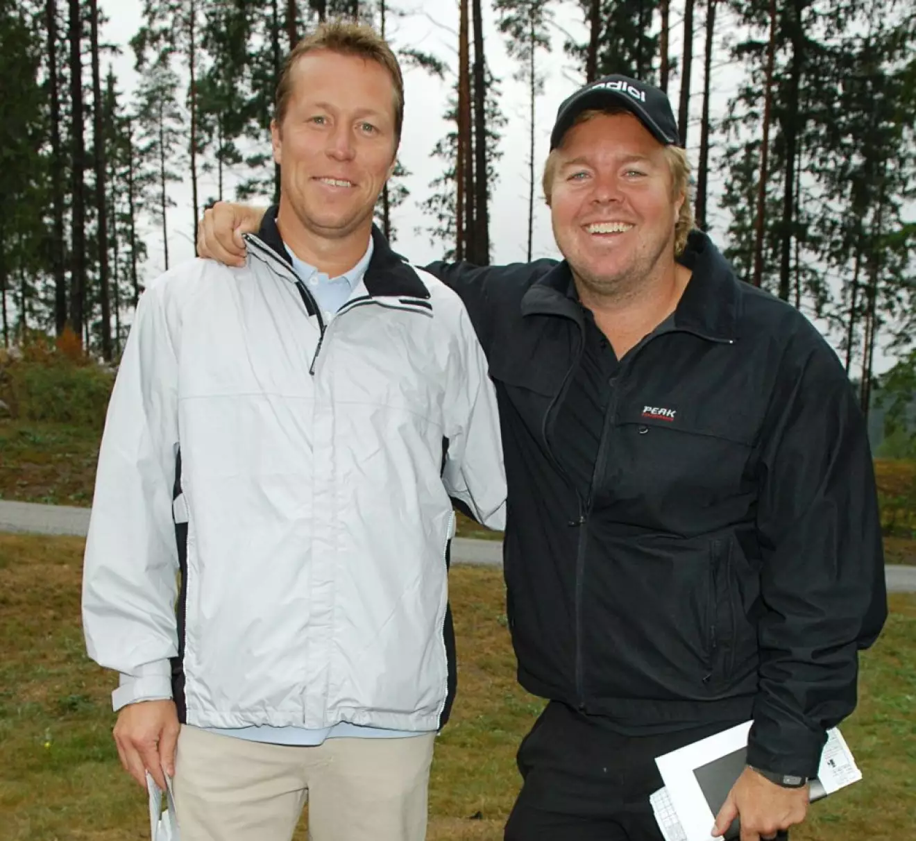 JO Waldner och Tomas Brolin Golftävlingen Christos Masters på Kyssinge GK Augusti 2006 (c) Cecilia Österberg / IBL