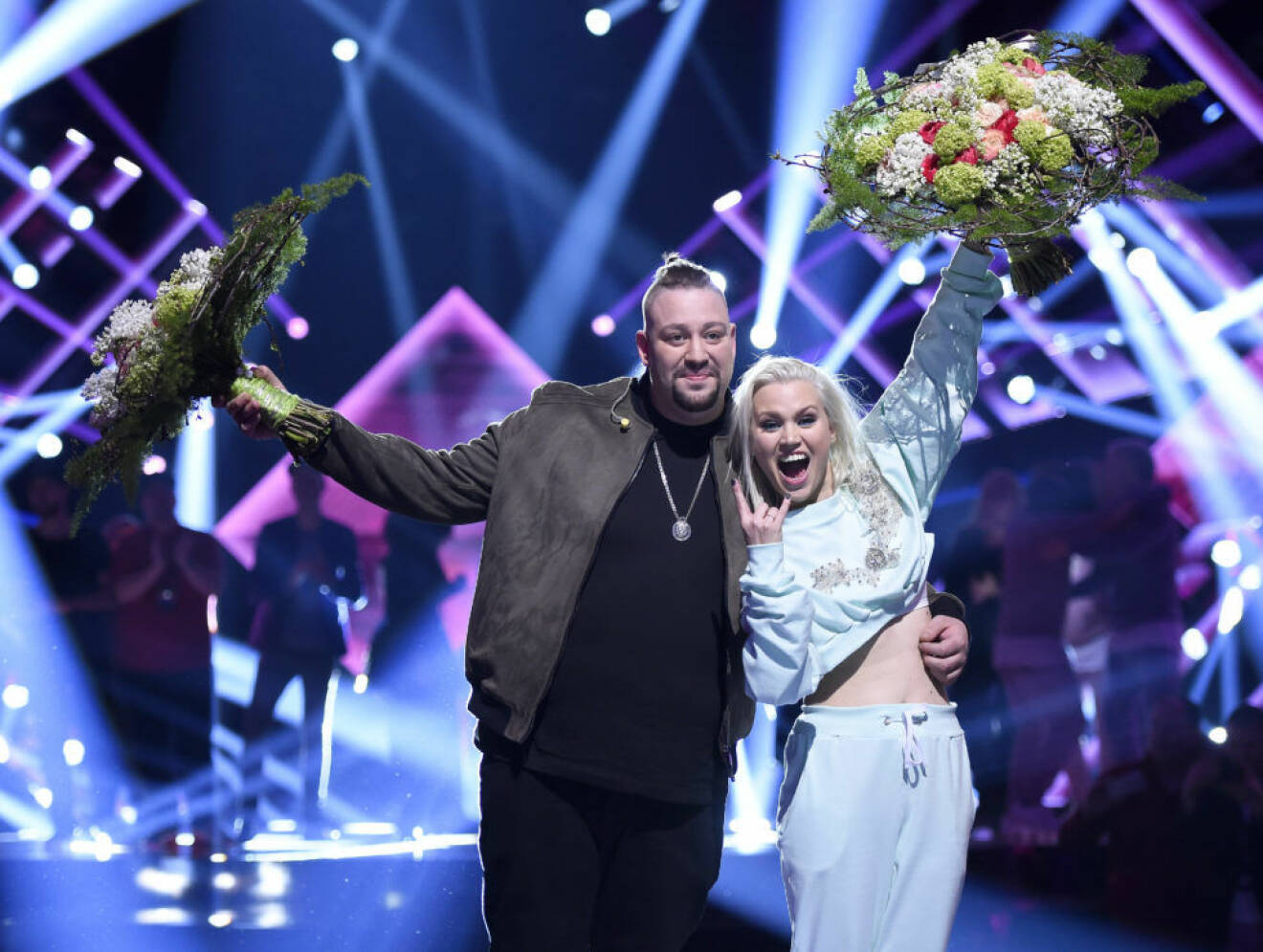 Nano och Ace Wilder vann första deltävlingen i Melodifestivalen 2017