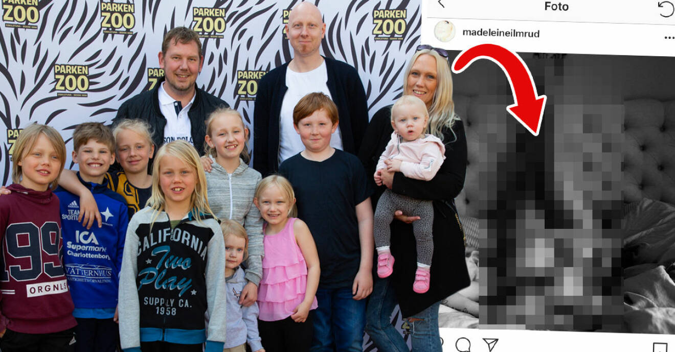 10-barnsmamman Madeleine Ilmrud, från Familjen Annorlunda på TV4, visar nu upp sin kropp efter alla graviditeter.