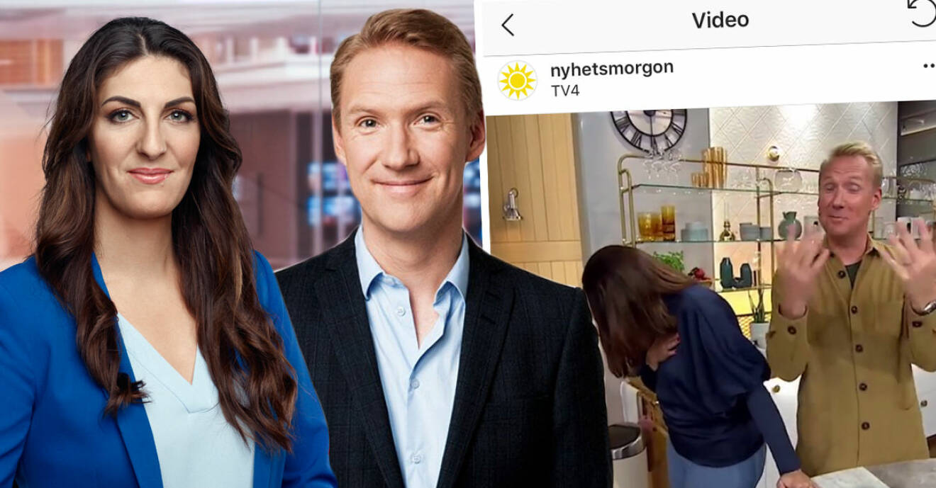 Soraya Lavsani och Jesper Börjesson får en skrattattack i Nyhetsmorgon och nu undrar TV4-tittarna vad som hände.
