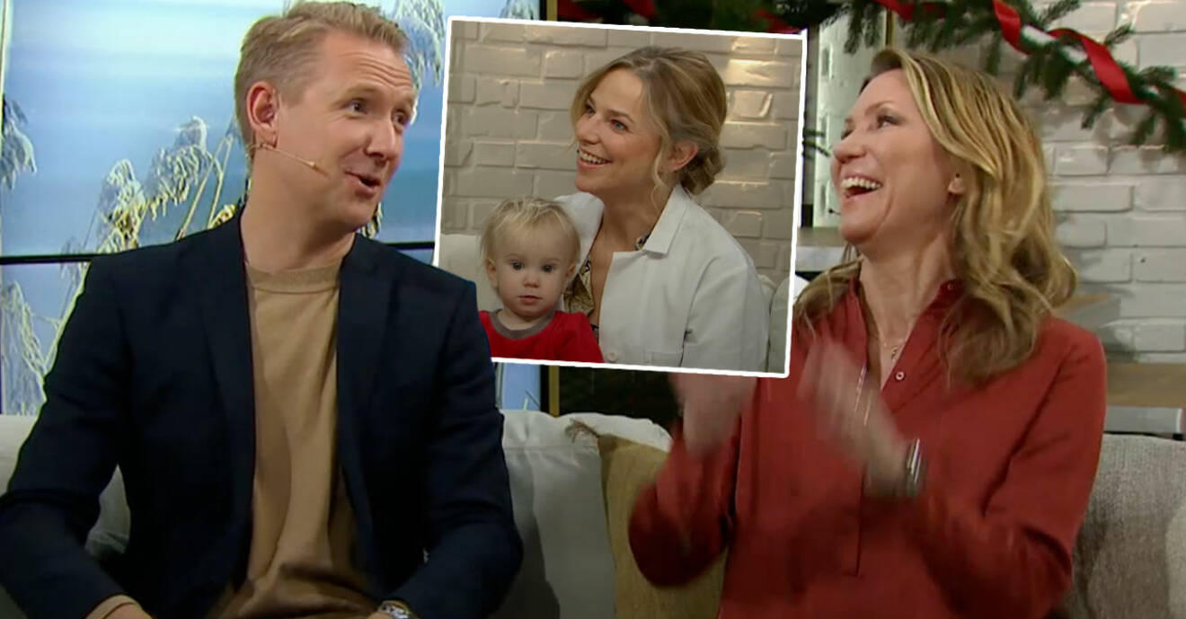 Barnläkaren Kajsa Kaijsers dotter Märta kallar Jesper Börjesson för pappa i TV4:s Nyhetsmorgon.
